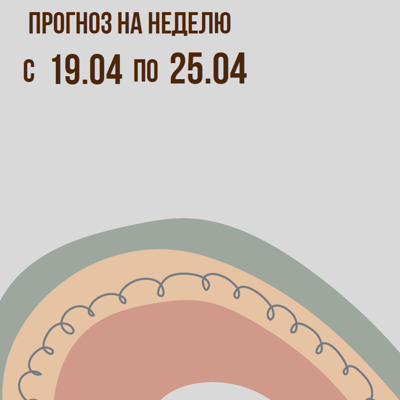 Прогноз на неделю с 19 по 25 апреля