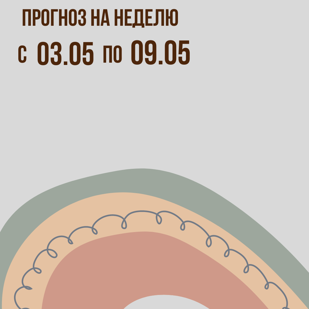 Прогноз на неделю с 3 по 9 мая