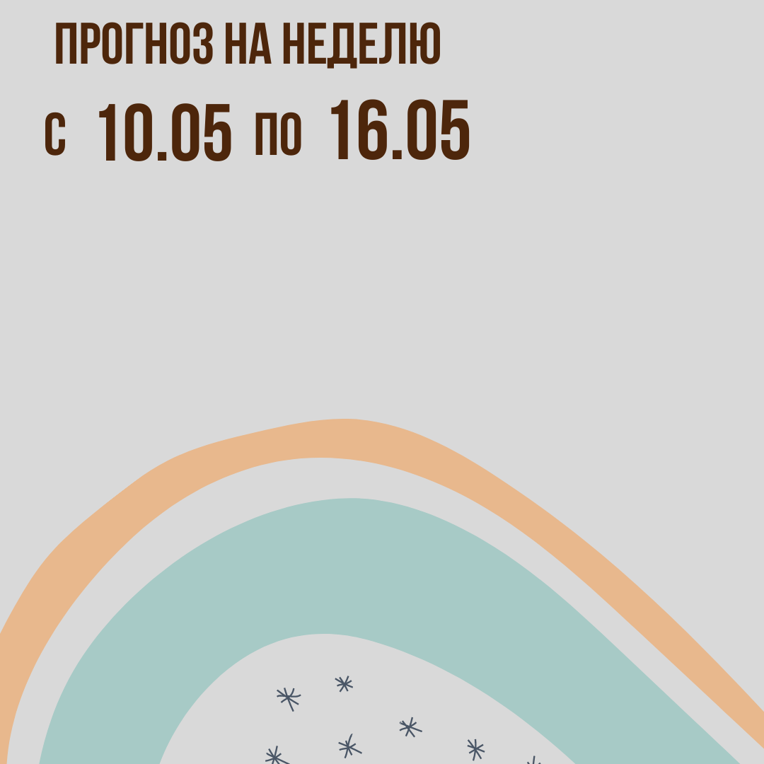 Прогноз на неделю с 10 по 16 мая