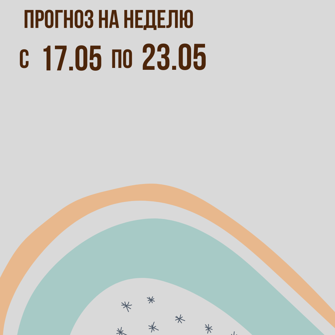Прогноз на неделю с 17 по 23 мая