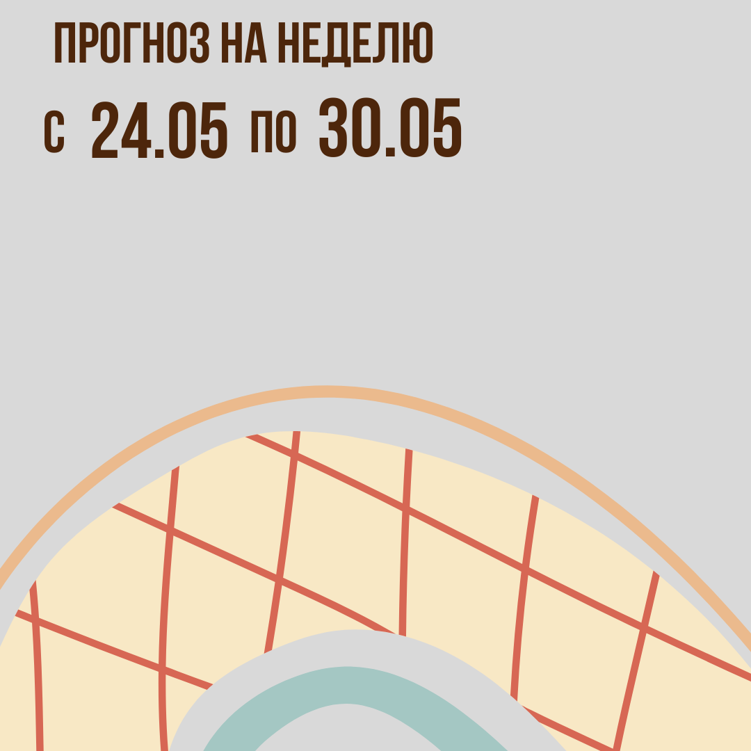 Прогноз на неделю с 24 по 30 мая