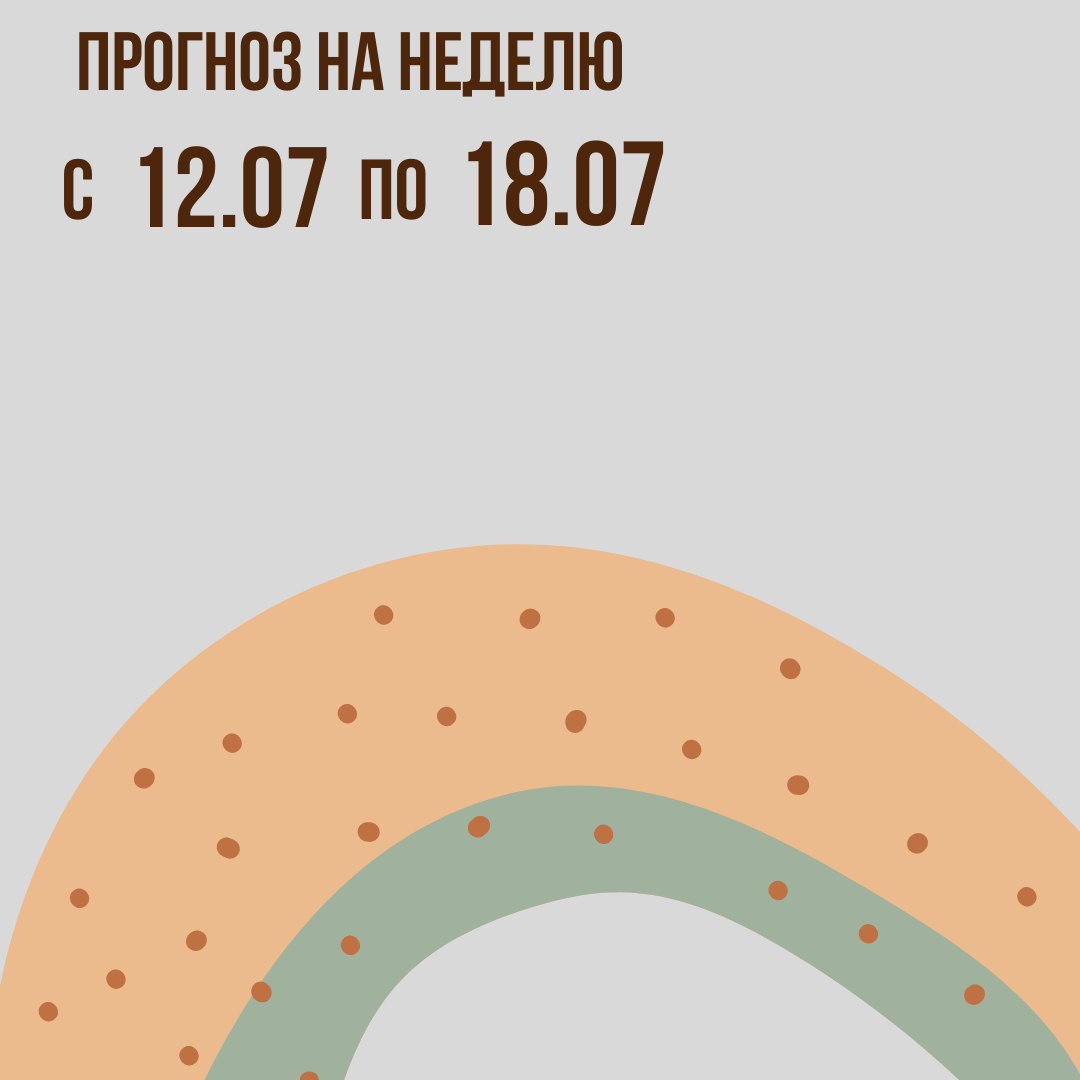 Прогноз на неделю с 12 по 18 июля