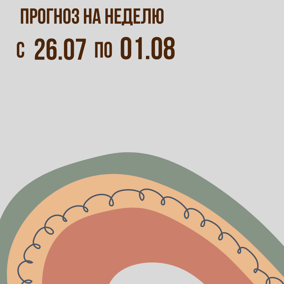 Прогноз на неделю с 26 июля по 1 августа