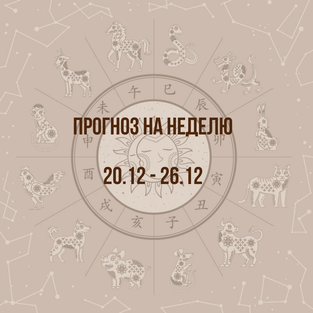 Прогноз на неделю с 20 по 26 декабря