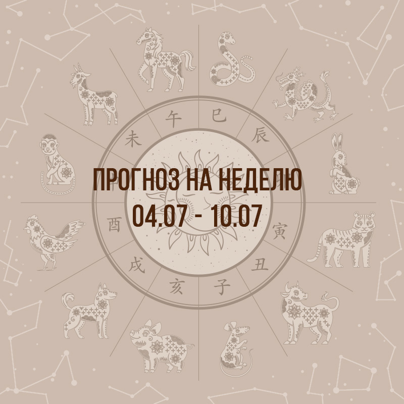 Прогноз на неделю с 4 по 10 июля
