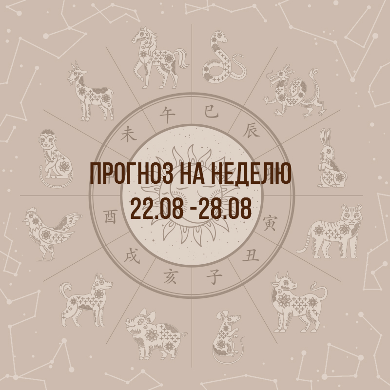Прогноз на неделю с 22 по 28 августа
