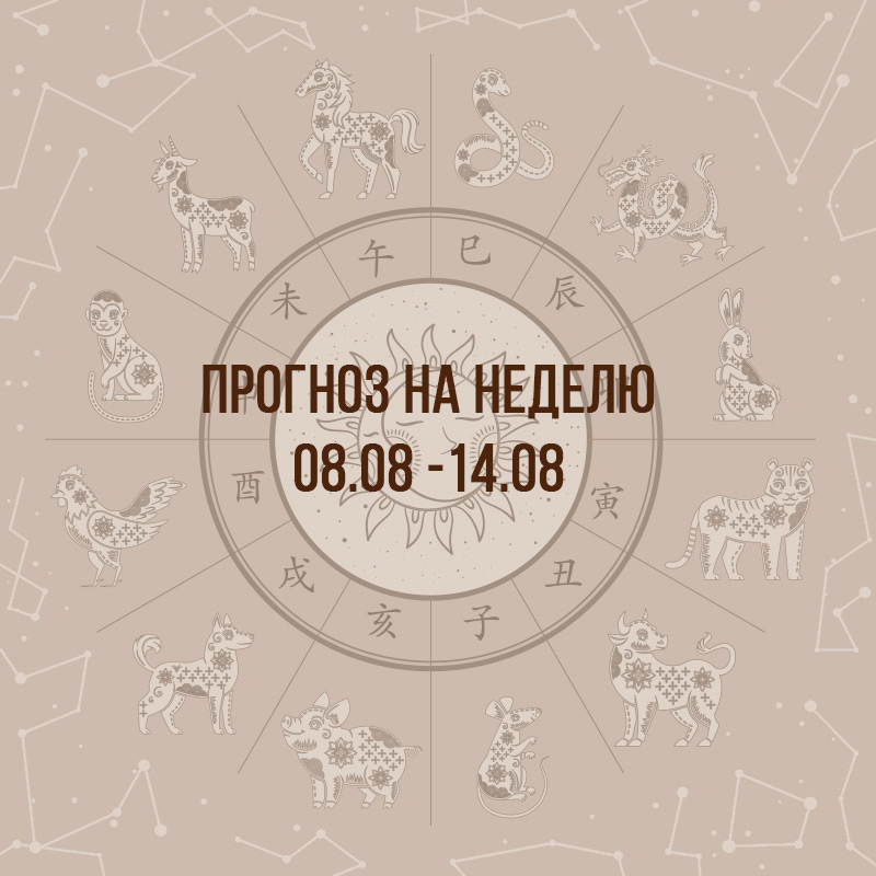 Прогноз на неделю с 8 по 14 августа