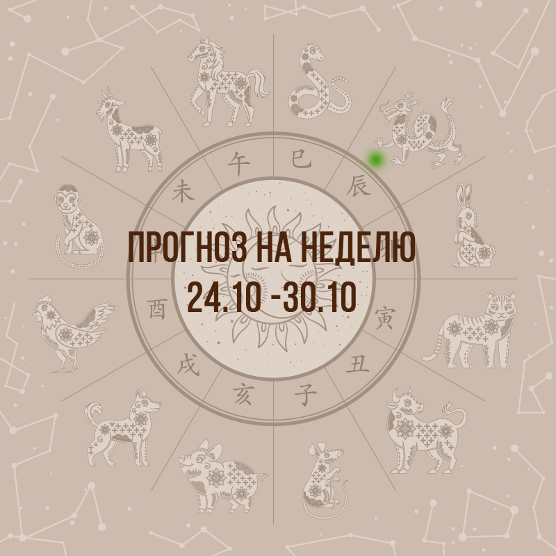 Прогноз на неделю с 24 по 30 октября