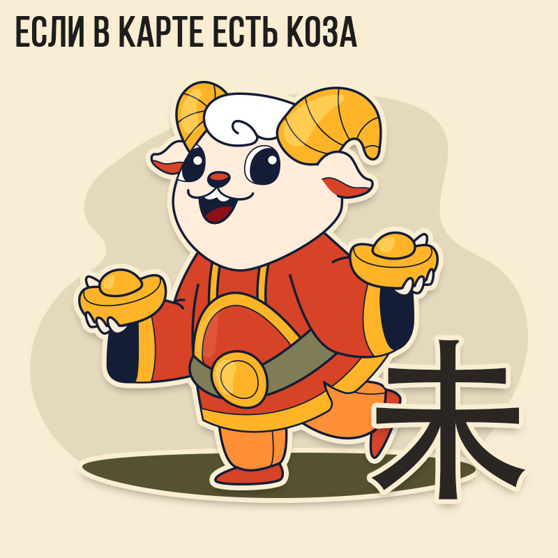 Если в карте есть Коза 2023