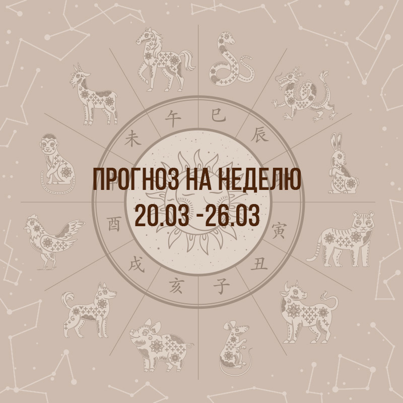 Прогноз на неделю с 20 по 26 марта