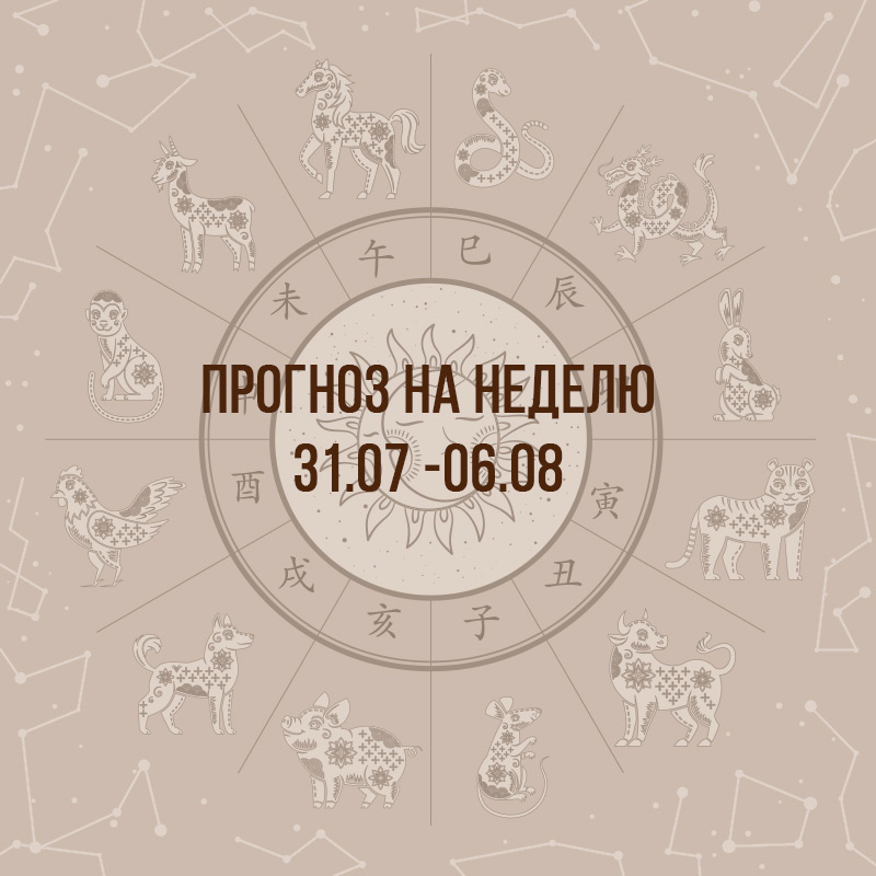Прогноз на неделю с 31 июля по 6 августа