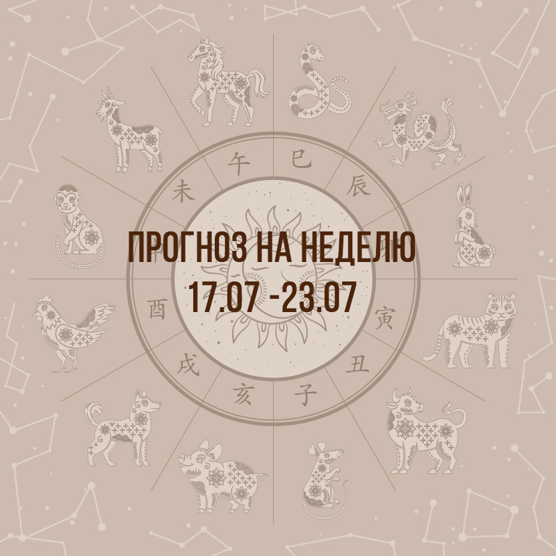 Прогноз на неделю с 17 по 23 июля