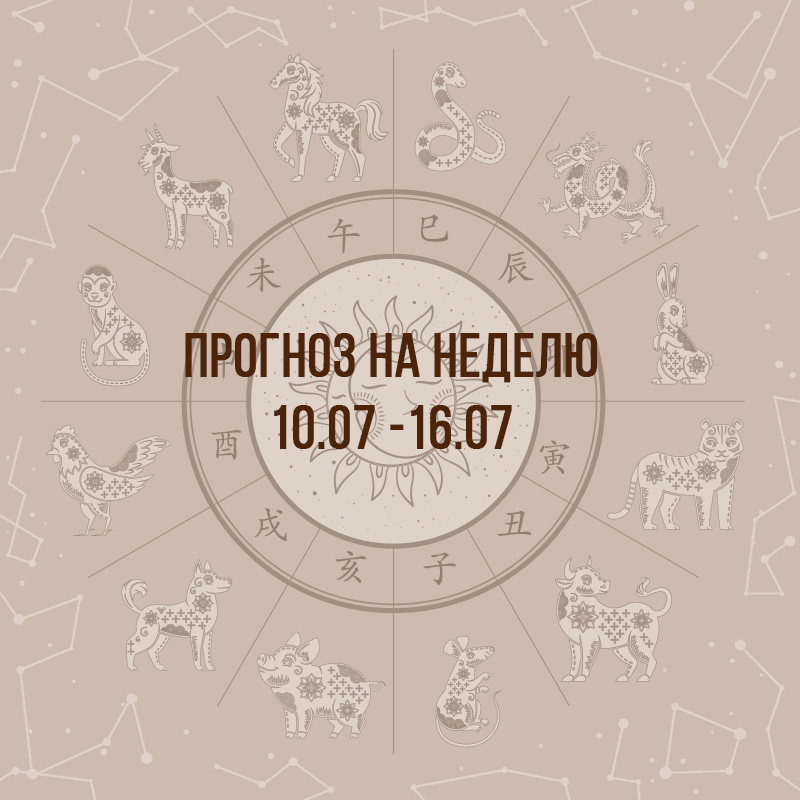 Прогноз на неделю с 10 по 16 июля