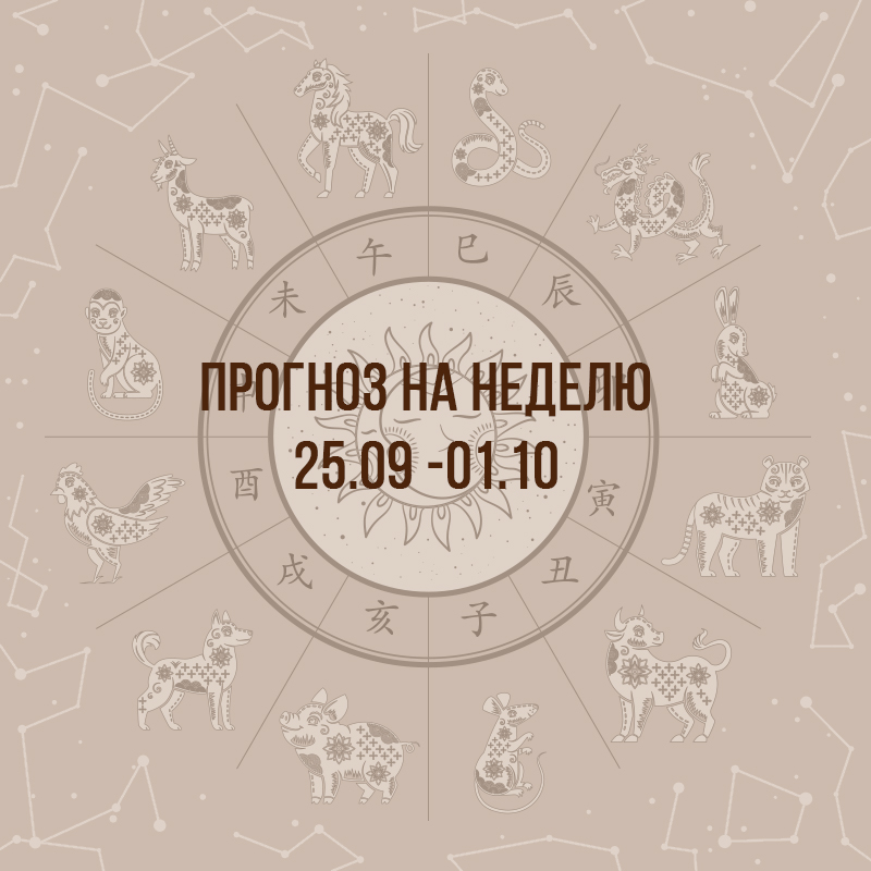 Прогноз на неделю с 25 сентября по 1 октября