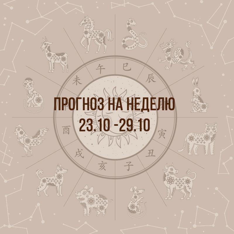 Прогноз на неделю с 23 по 29 октября