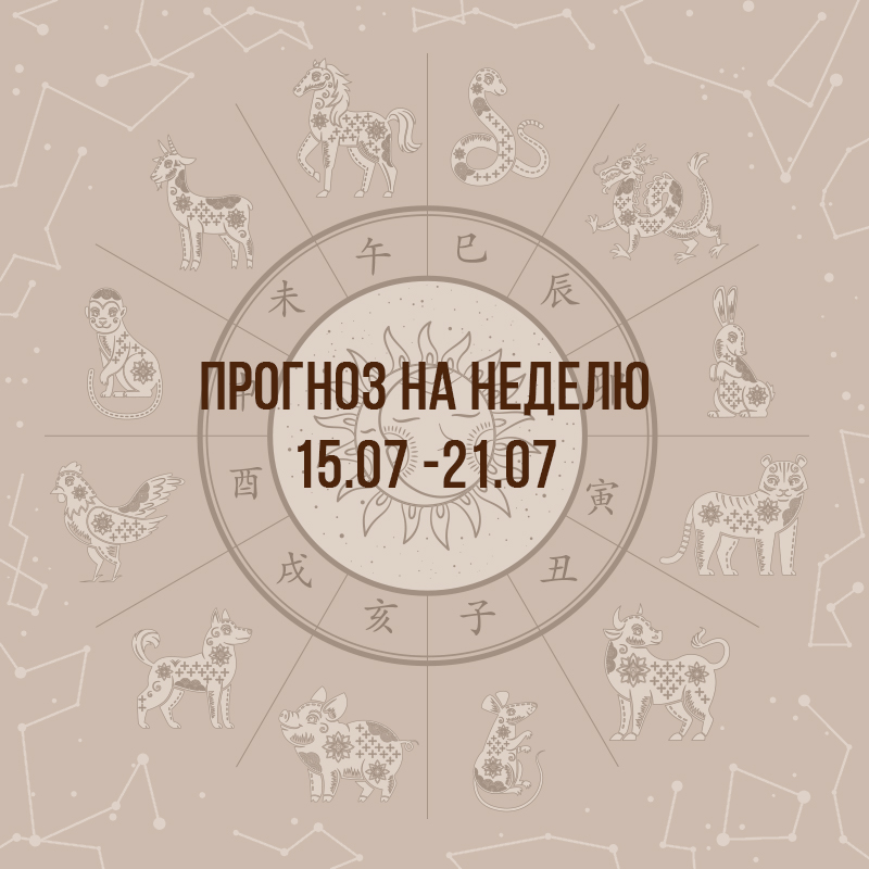 Прогноз на неделю с 15 по 21 июля