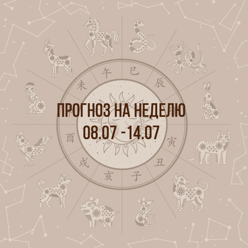 Прогноз на неделю с 8 по 14 июля