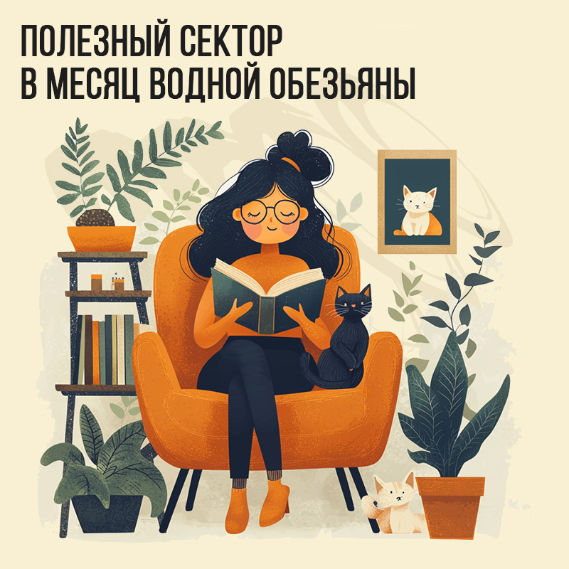Полезный сектор в Августе (в месяц Водной Обезьяны)