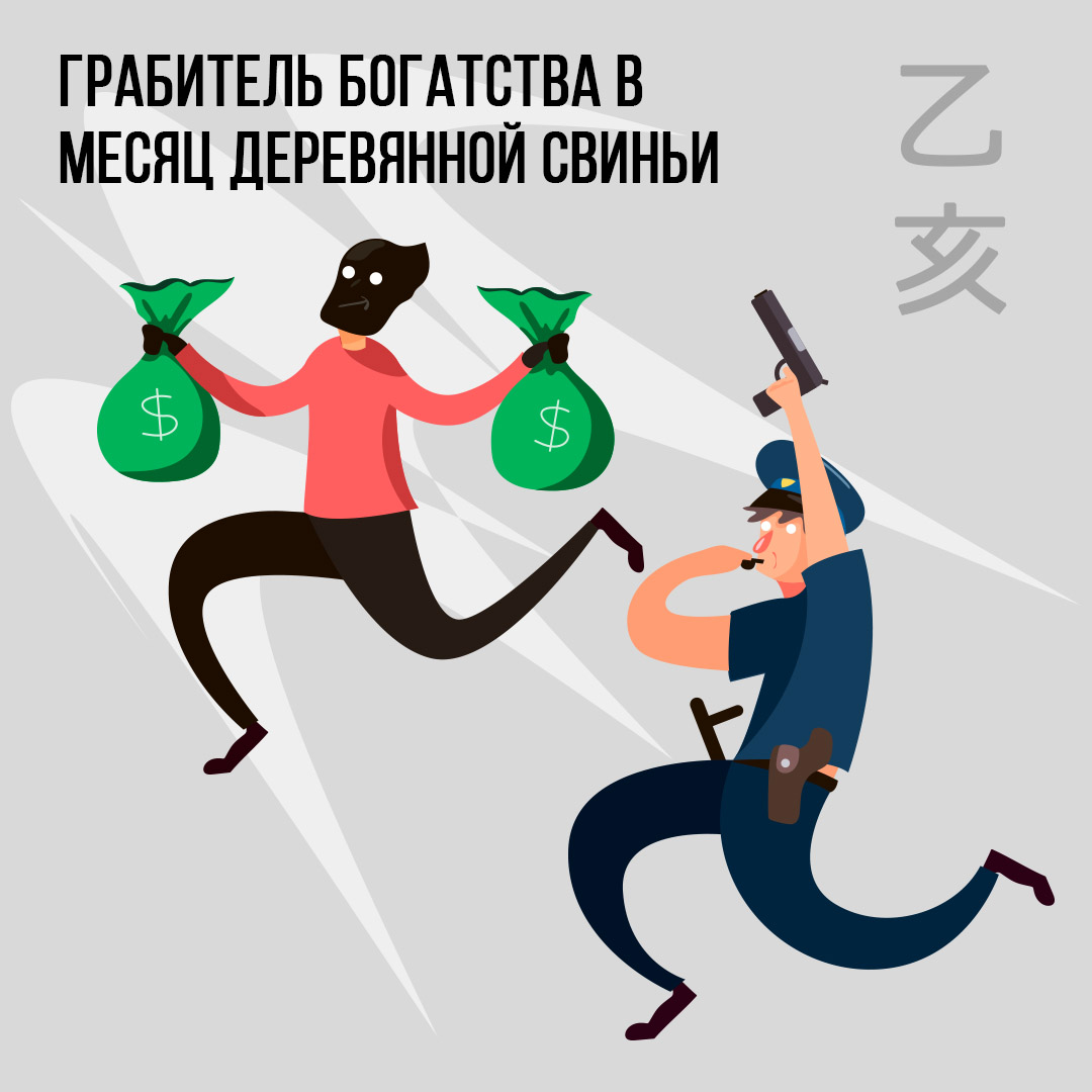 Грабитель богатства в Ноябре (месяц Деревянной Свиньи)