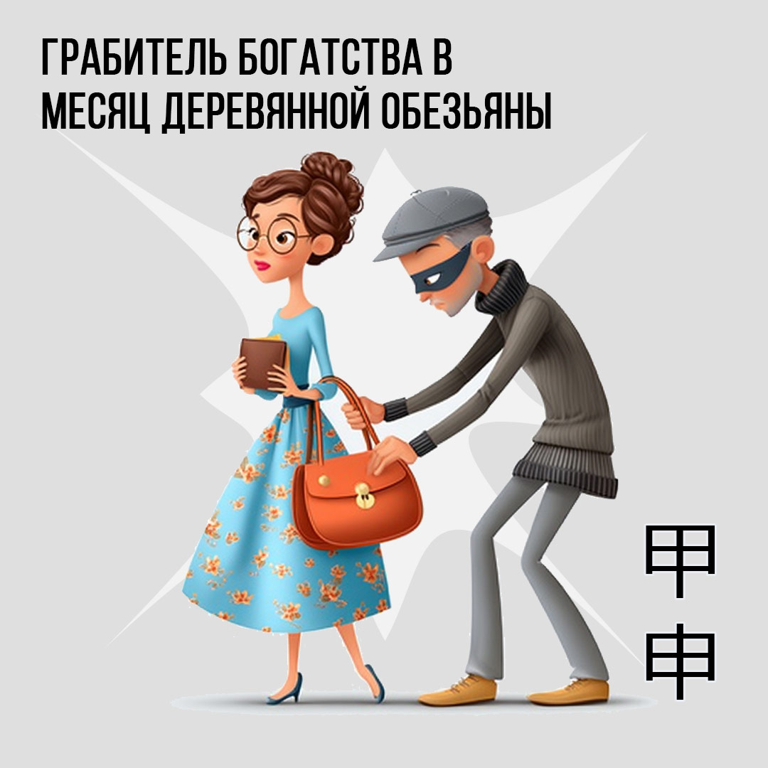Грабитель богатства в Августе (месяц  Деревянной Обезьяны)