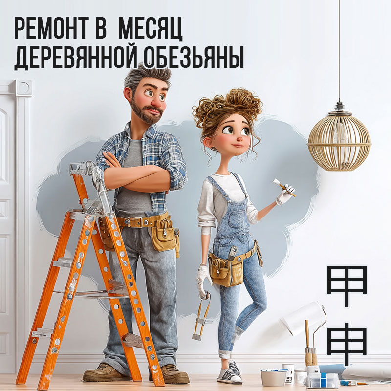 Ремонт в Августе (в месяц Деревянной Обезьяны)