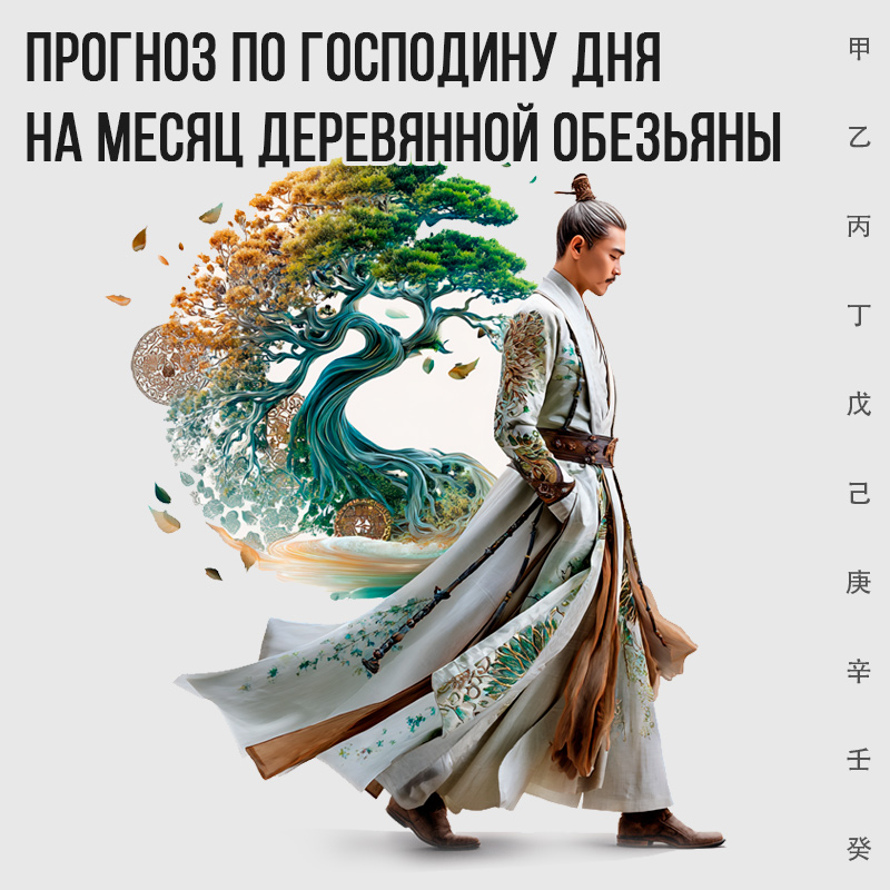 Прогнозы по Господину дня (элемента личности) на месяц Деревянной Обезьяны