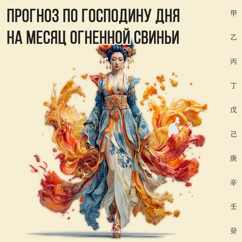 Прогноз на месяц Огненной Свиньи по некоторым Элементам личности (Господину дня)
