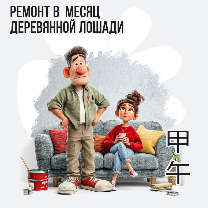 Ремонт в Июне (месяц Деревянной Лошади 甲午)